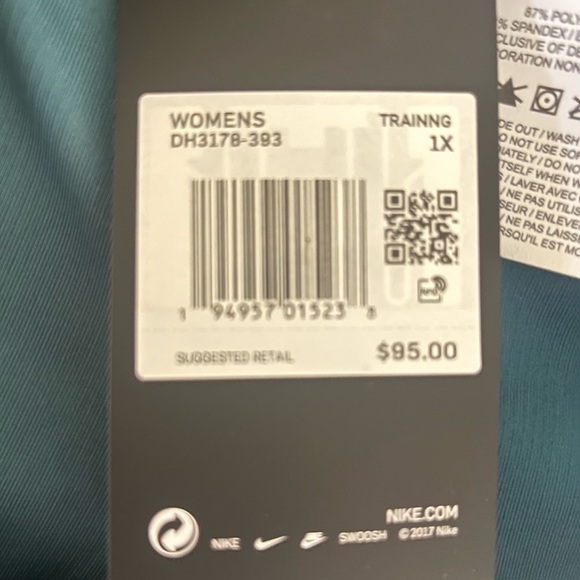 Nike NWT One Luxe Tight Fit Mid Rose Leggings - Picture 5 of 5